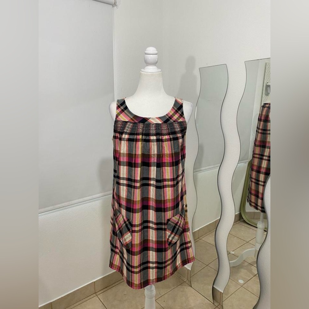Plaid Sleeveless Dress